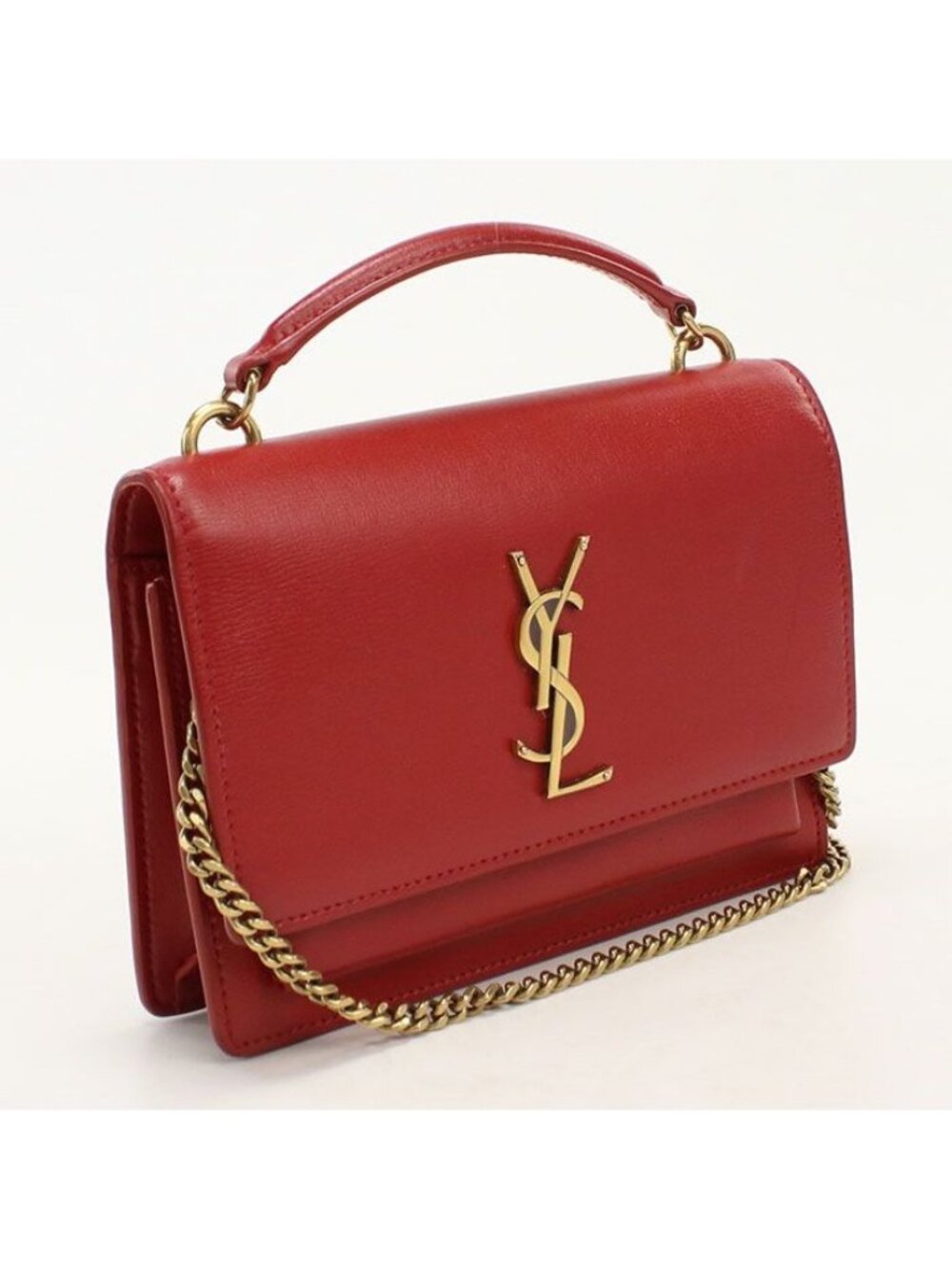Saint Laurent Chain Shoulder Bag Calfskin